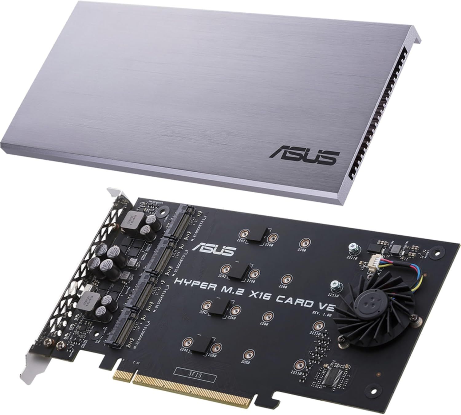 ASUS Hyper M.2 X16 PCIe 3.0 X4 Expansion Card