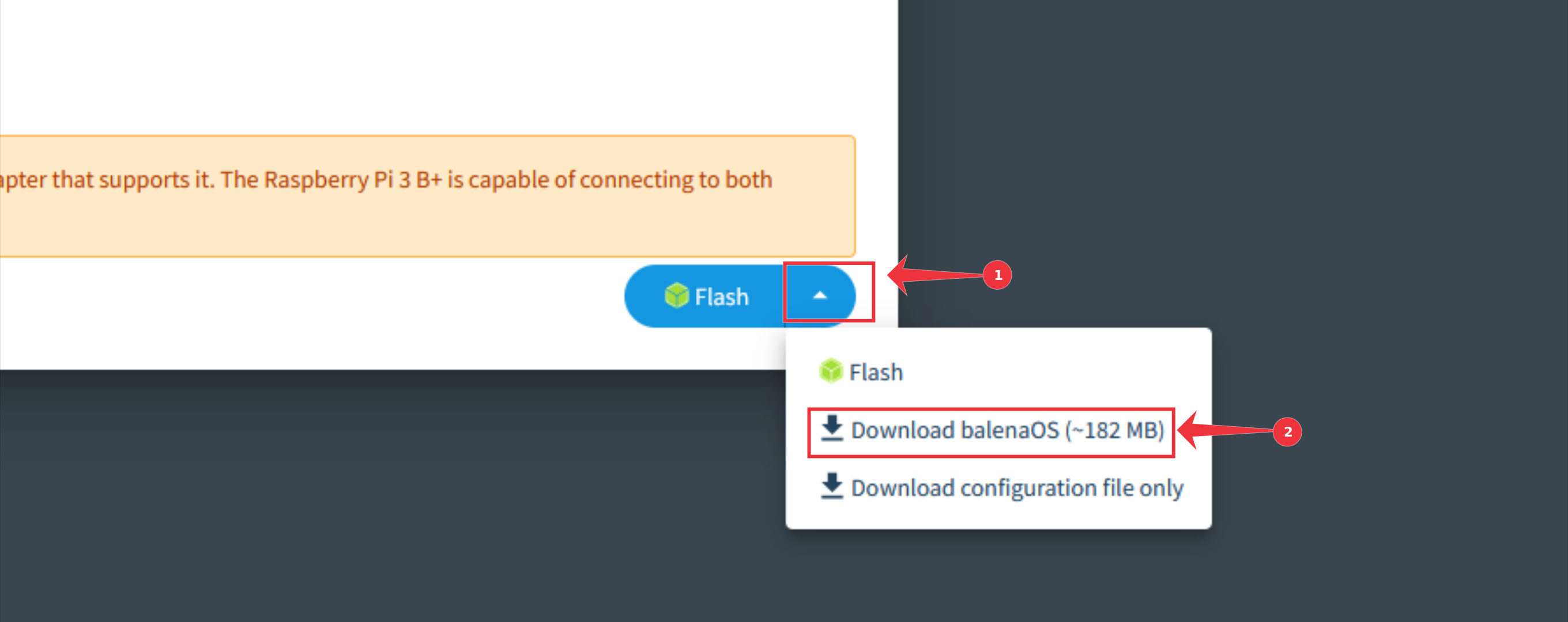 Downloading BalenaCloud image file.