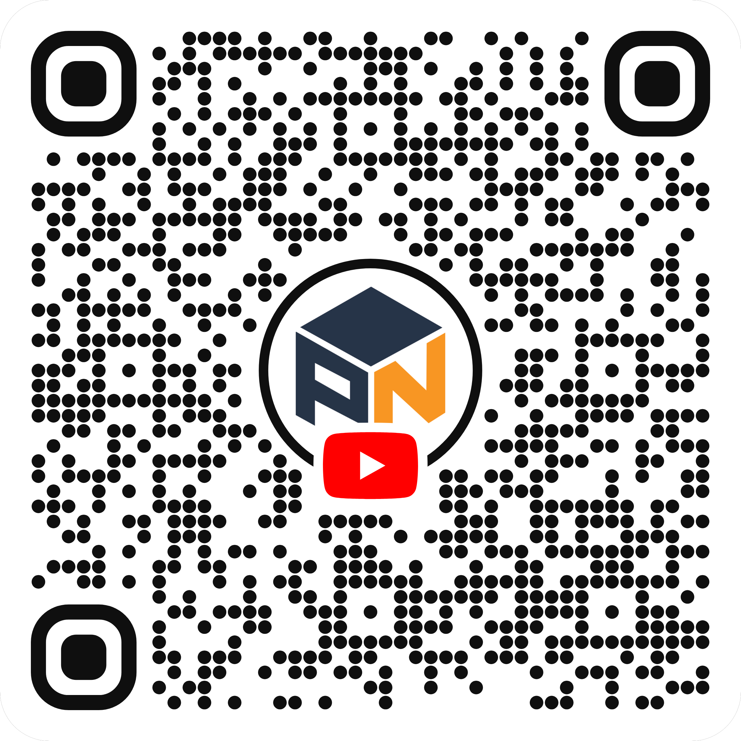 QR code for the PocketNow YouTube channel.