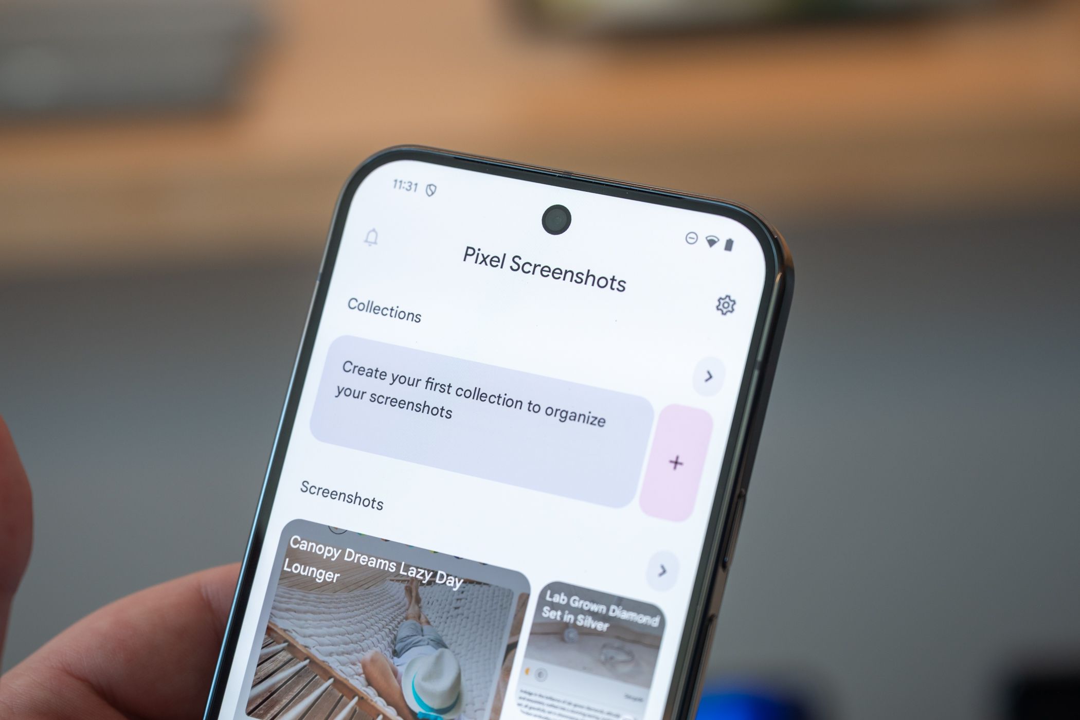 Pixel Screenshots app running on a Google Pixel 9