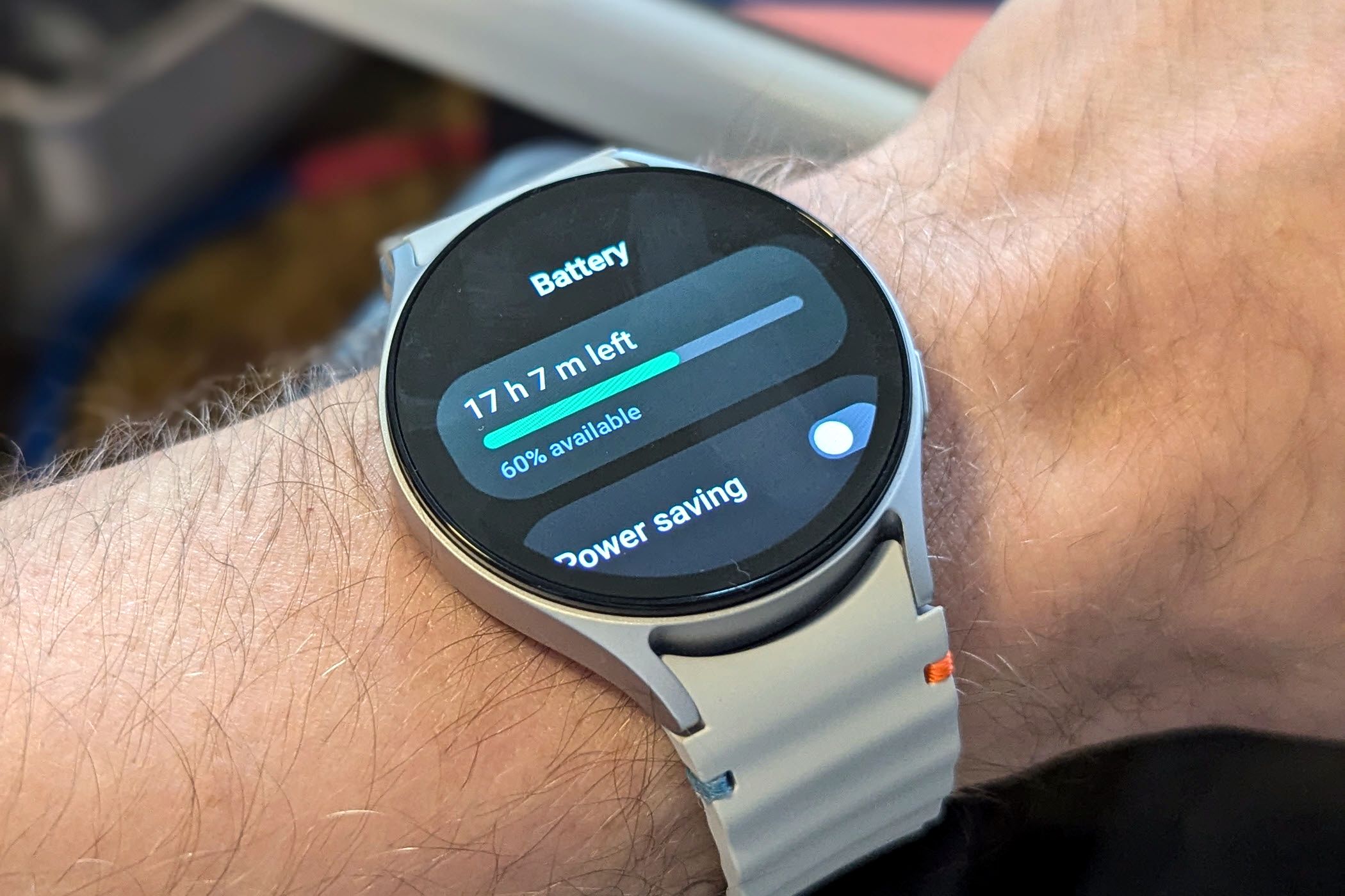 Galaxy Watch 7 battery info