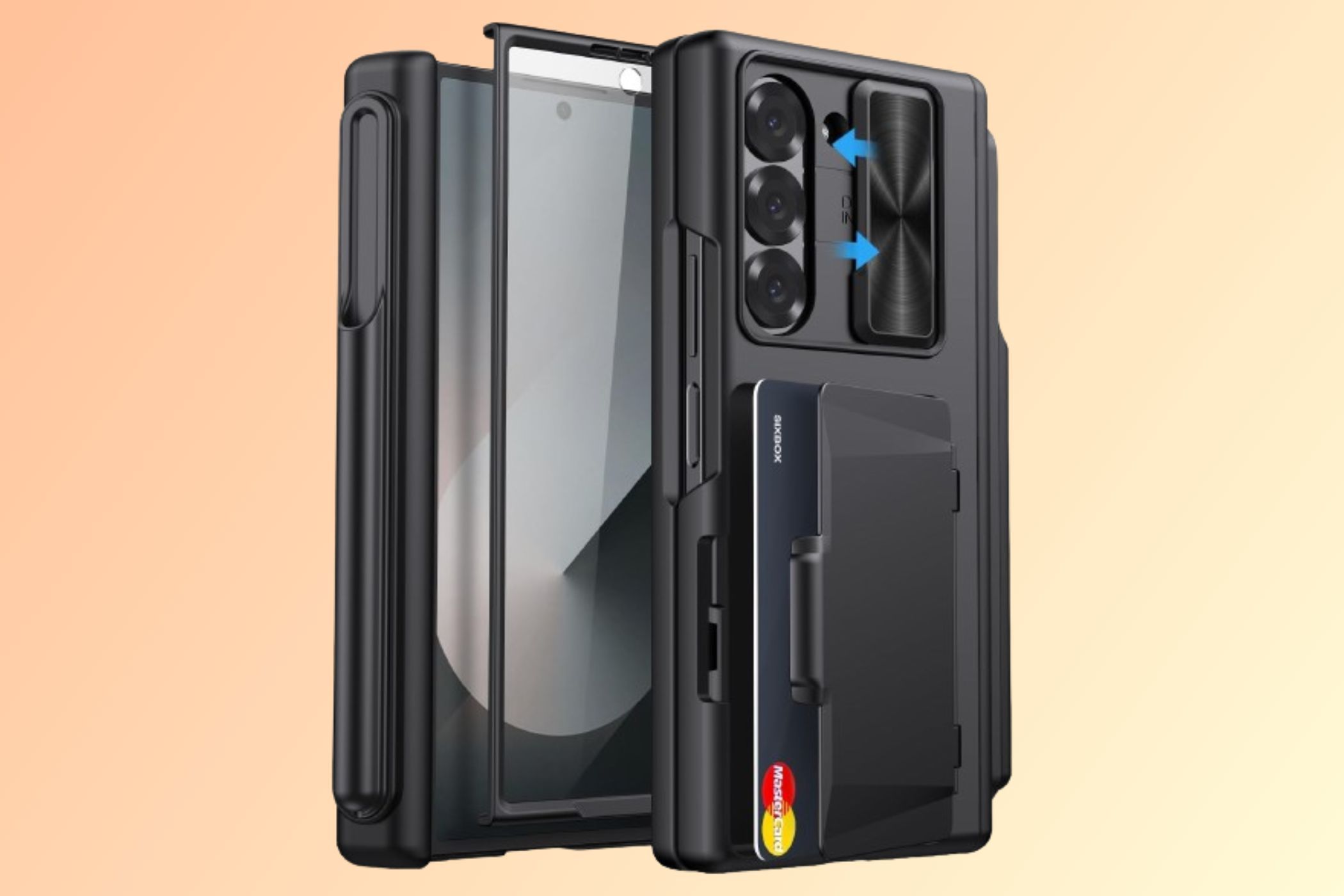 SIXBOX Galaxy Z Fold 6 Case on gradient background