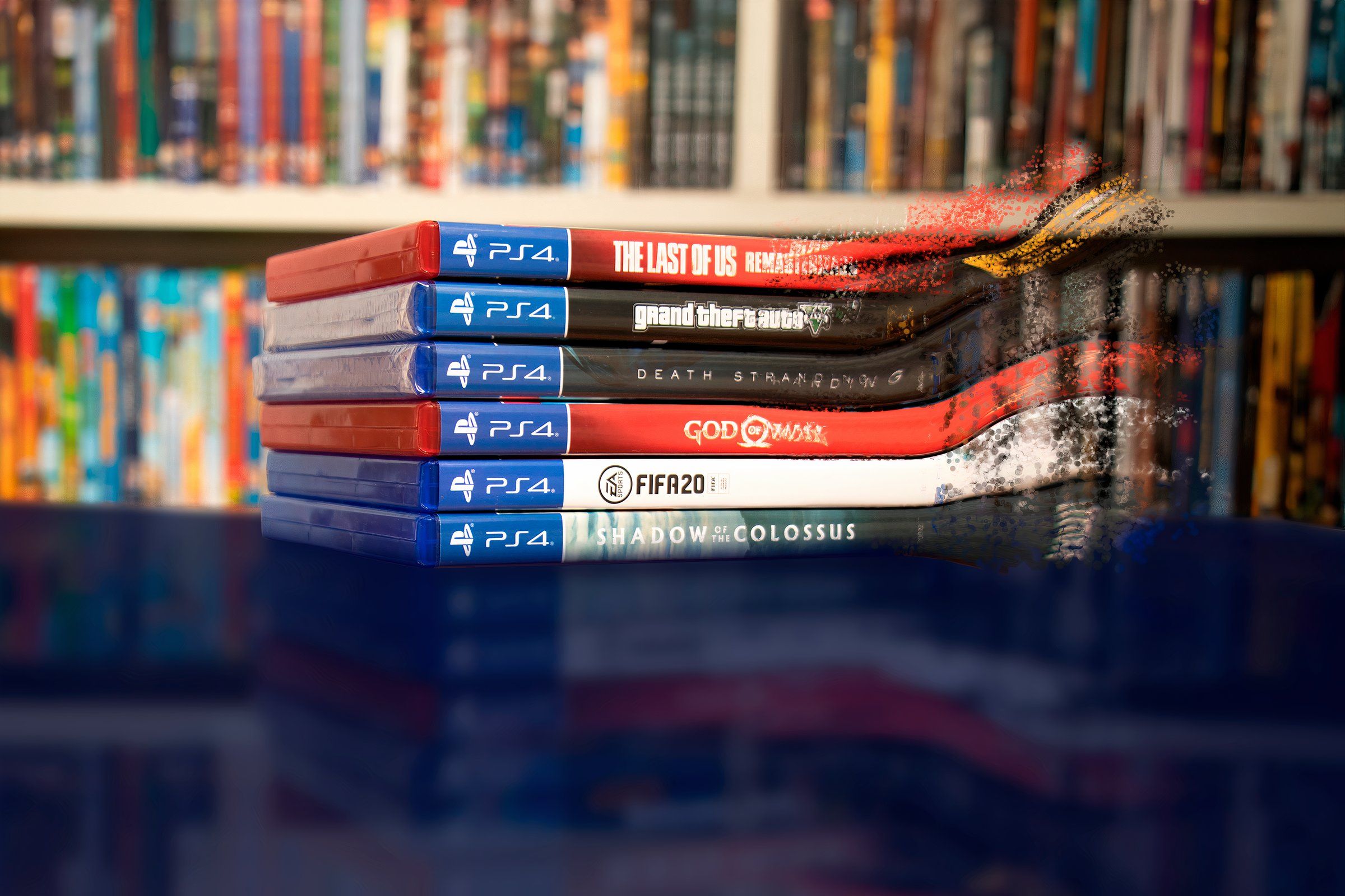 Some Blu-rays of games disintegrating.