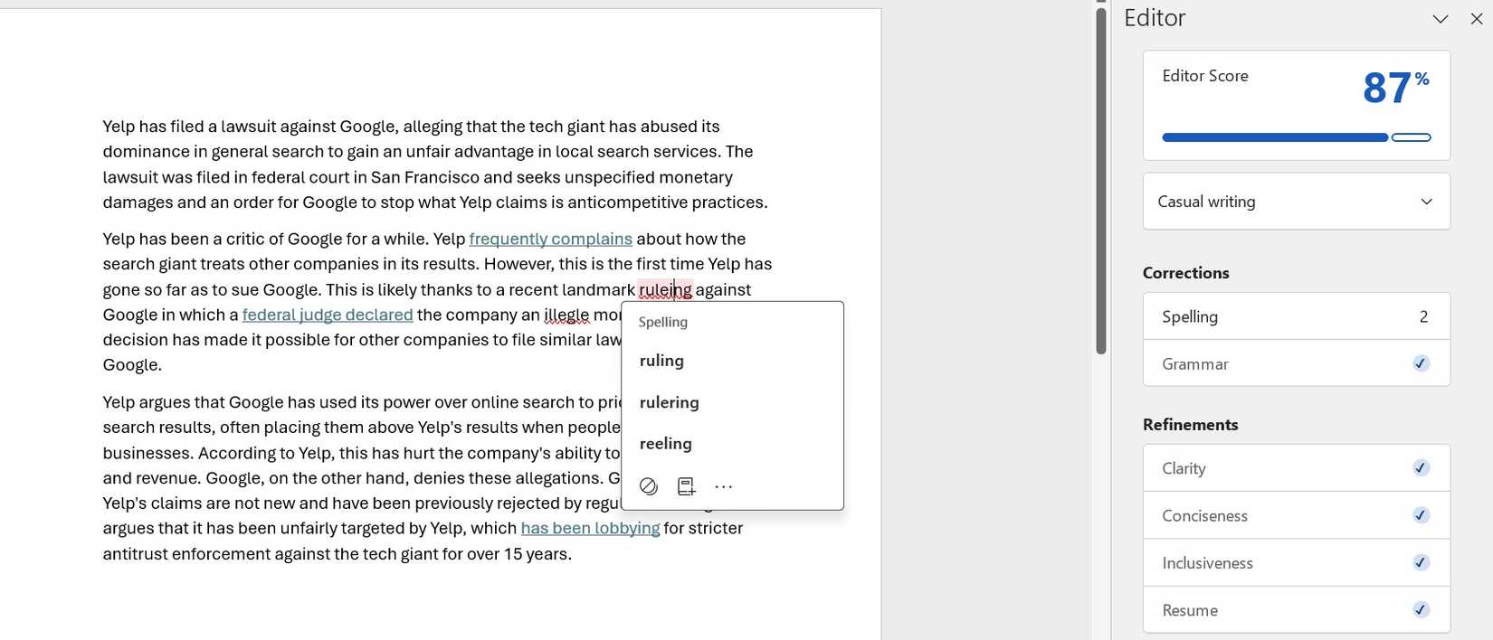 How I Use Microsoft Editor to Improve My Writing