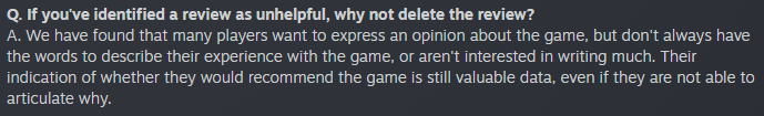 A screenshot from the August 14 2024 Steam announcement FAQ.