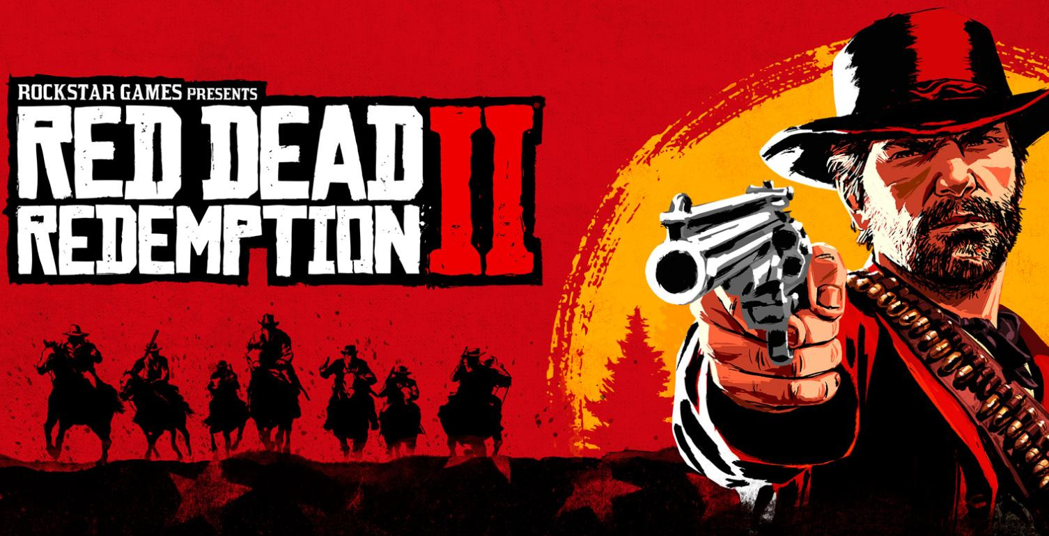 The title screen for Red Dead Redemption 2.