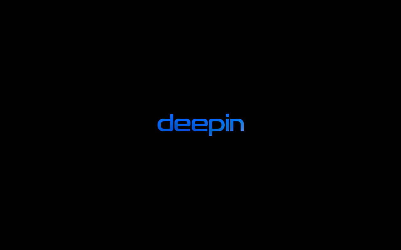 Экран загрузки Deepin.