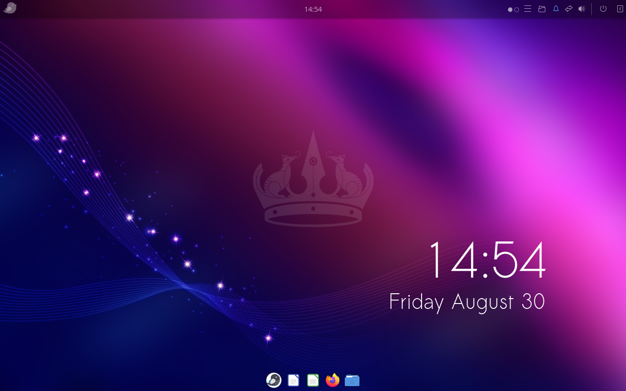 Рабочий стол Ubuntu Budgie.