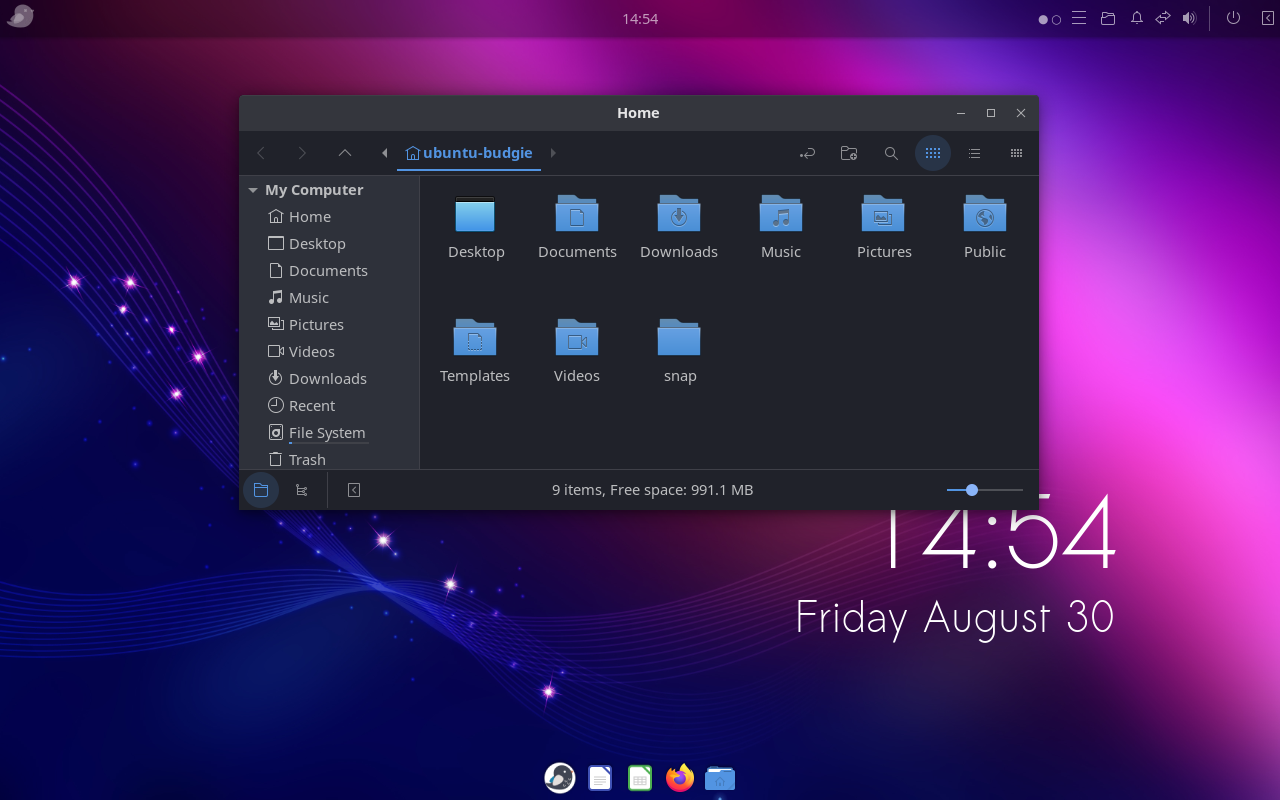 Файлы Ubuntu Budgie.