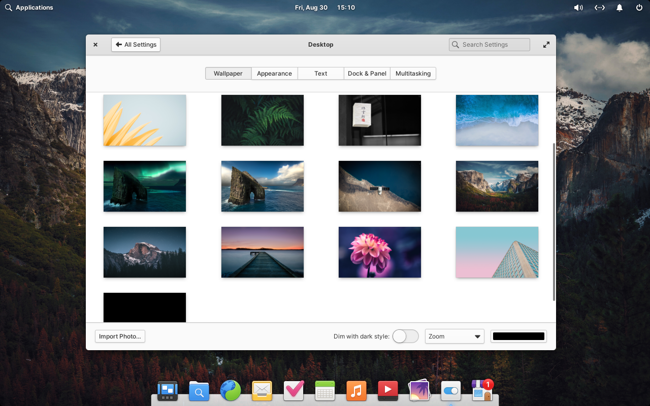 Elementary OS wallpaper.