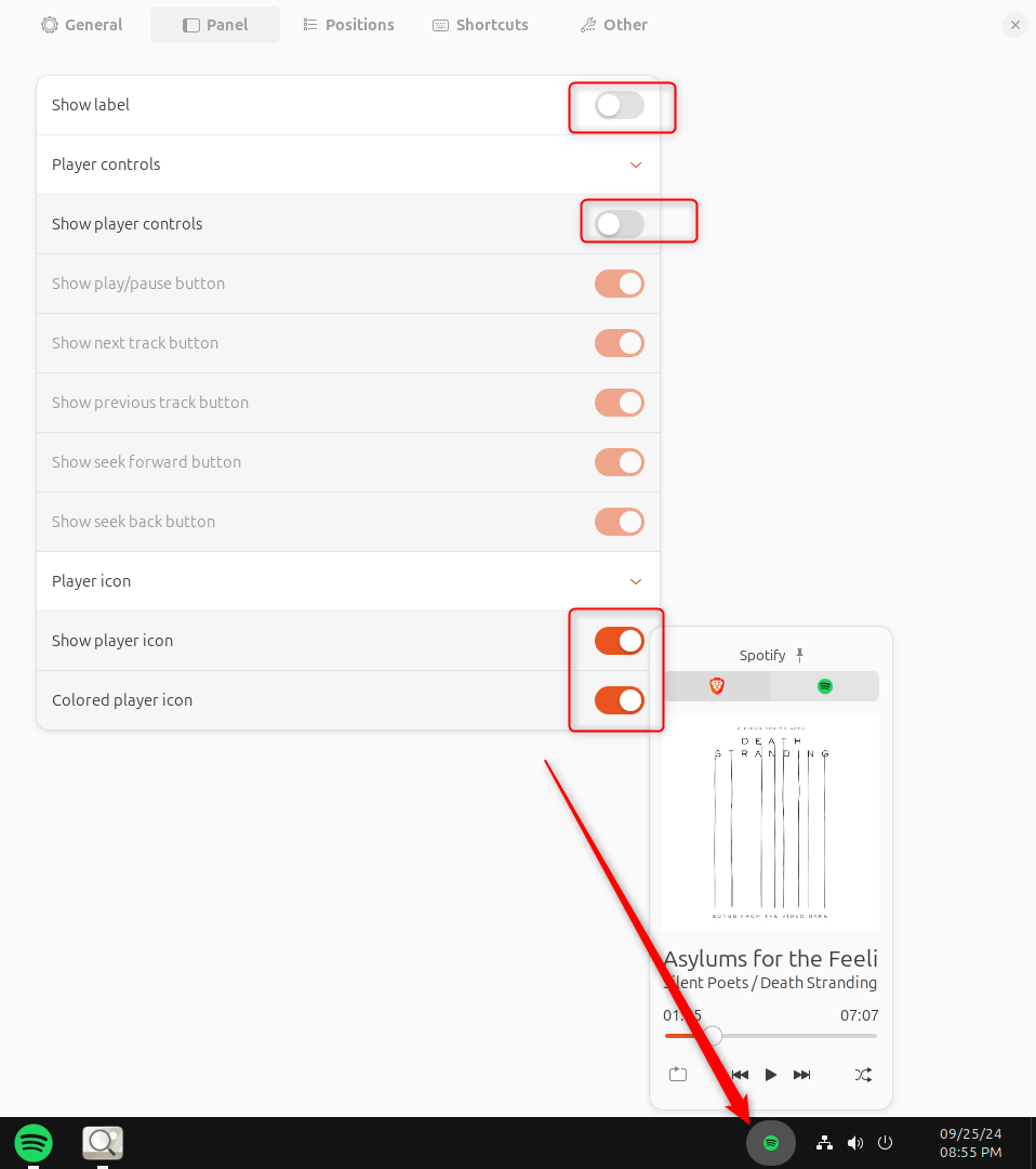 `Tweaking Media Control Settings