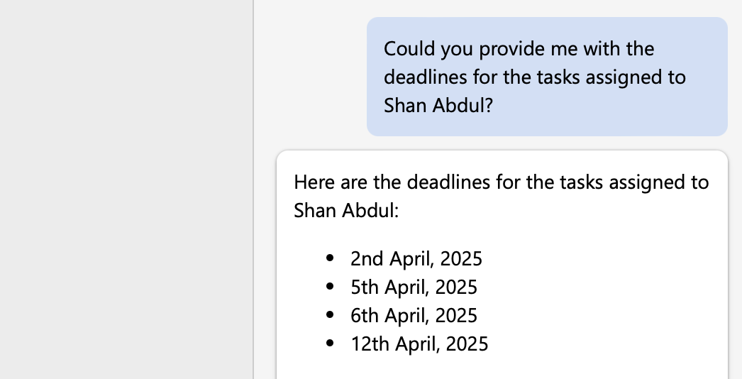 Consultar fechas límite de entrega de tareas asignadas a mí en Microsoft Word.