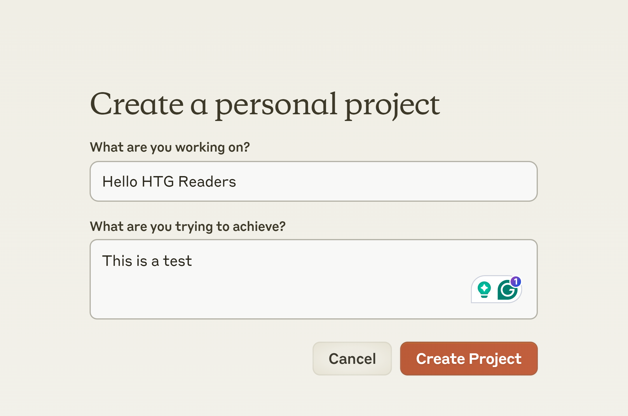 Create a Claude project