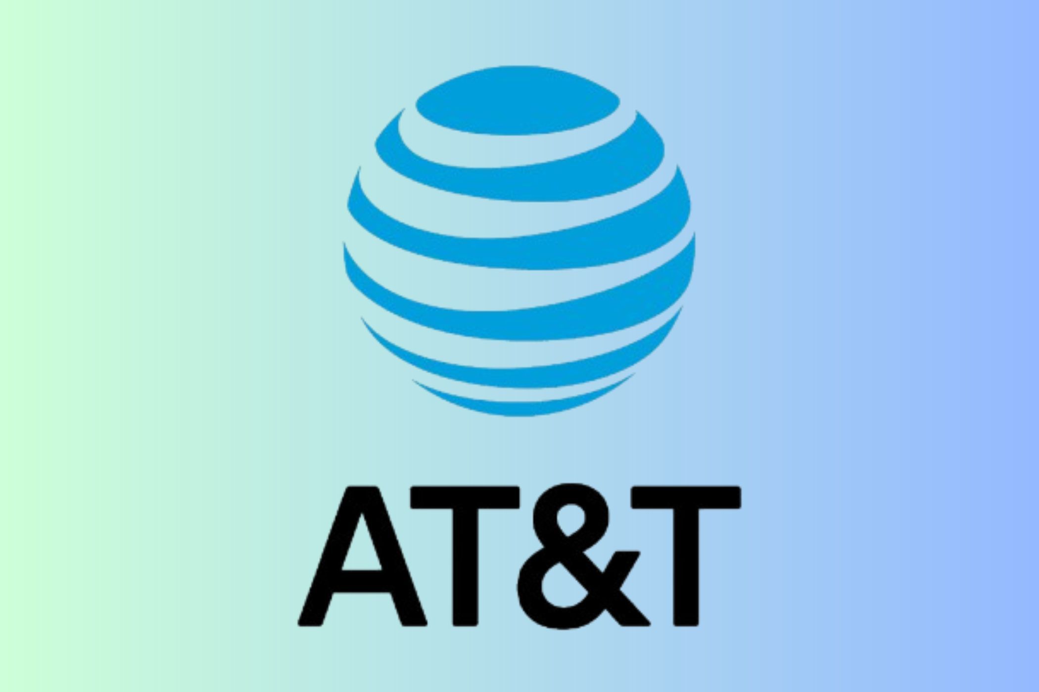 AT&T Logo on a gradient background