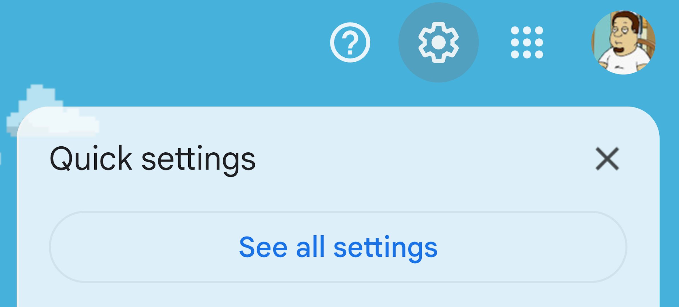 See all settings button in Gmail.