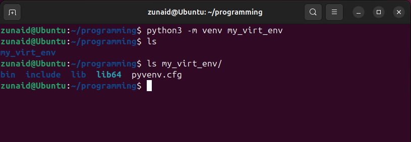 Creating a Virtual Environment using the venv tool on Linux.