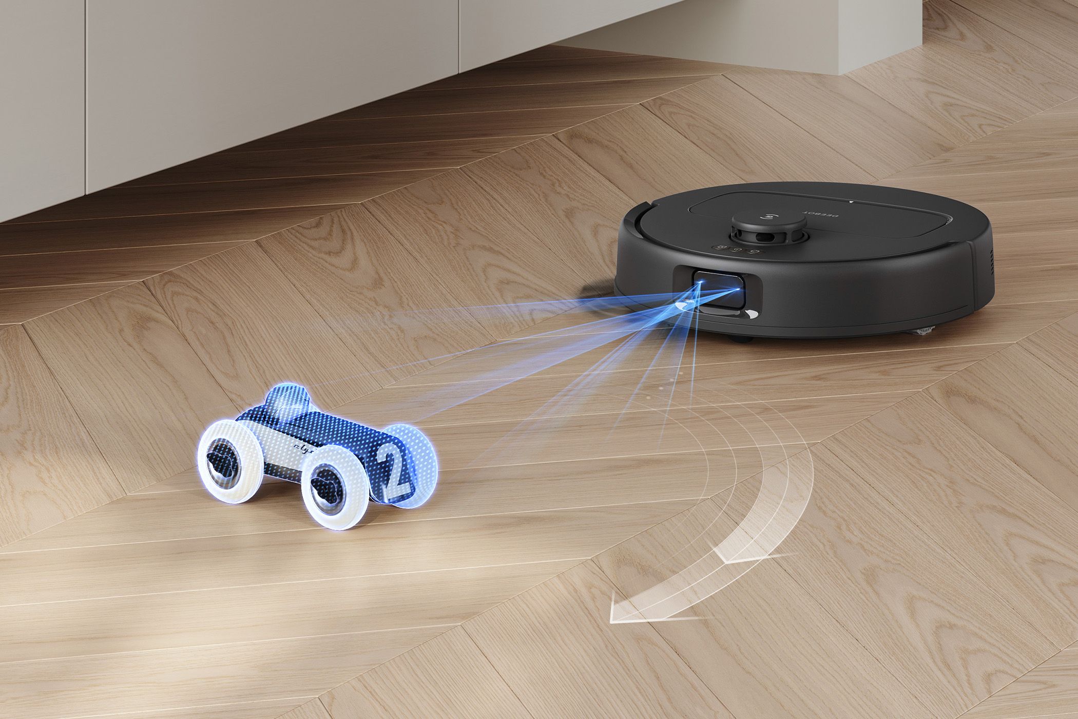 DEEBOT N30 OMNI Detecting and Avoiding an Obstacle in its Path