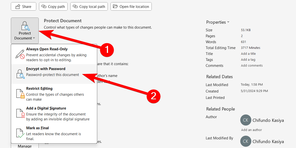 ecrypt-with-password-microsoft-word