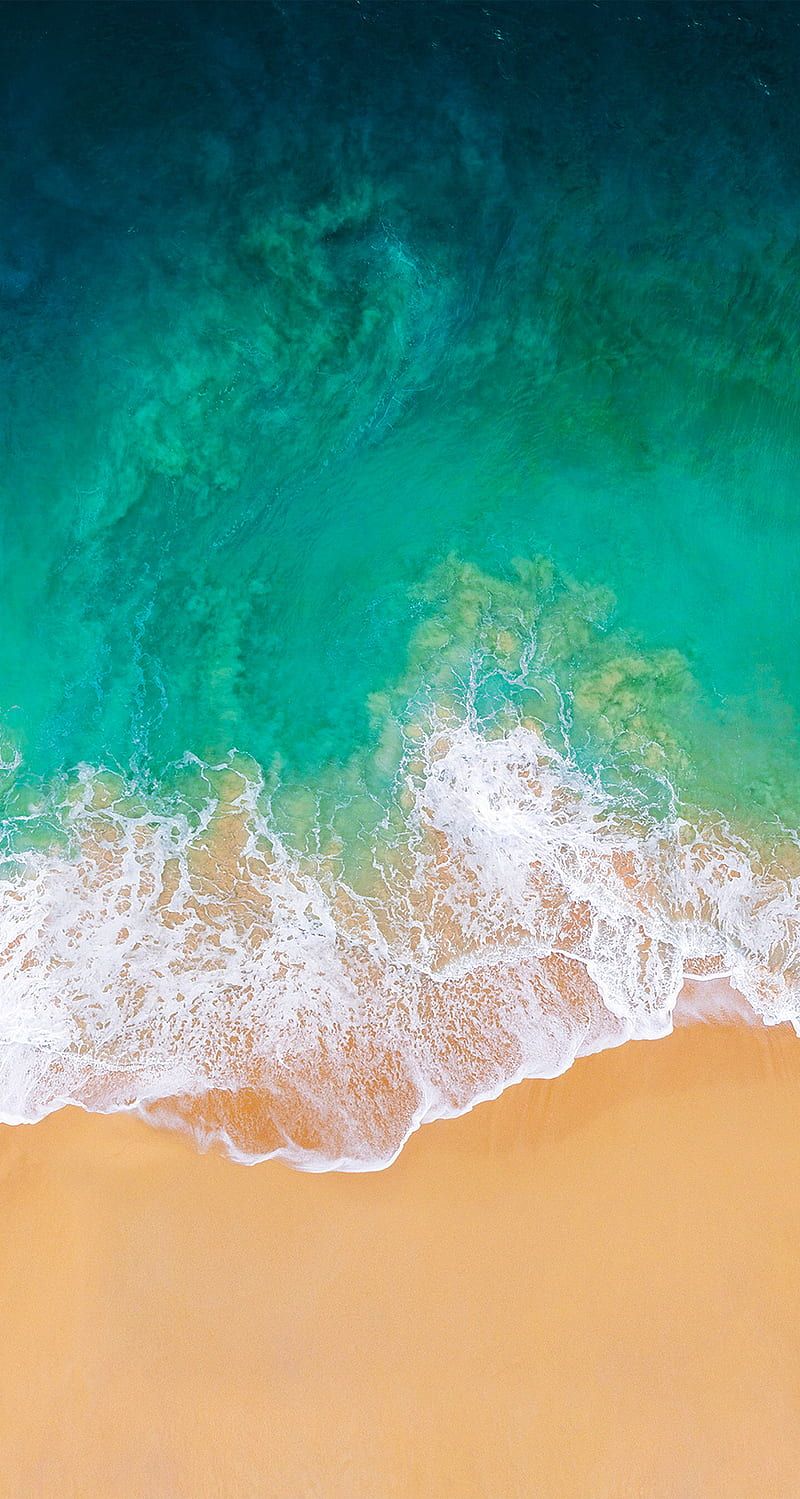 The iOS 11 Beach wallpaper.