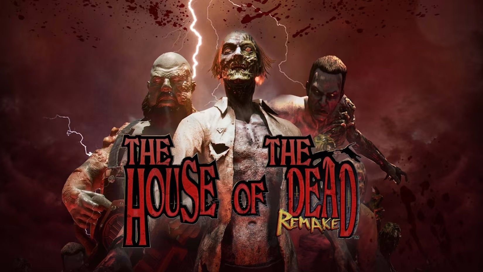 Promotional art for The House of the Dead: Remake, showing three zombies.