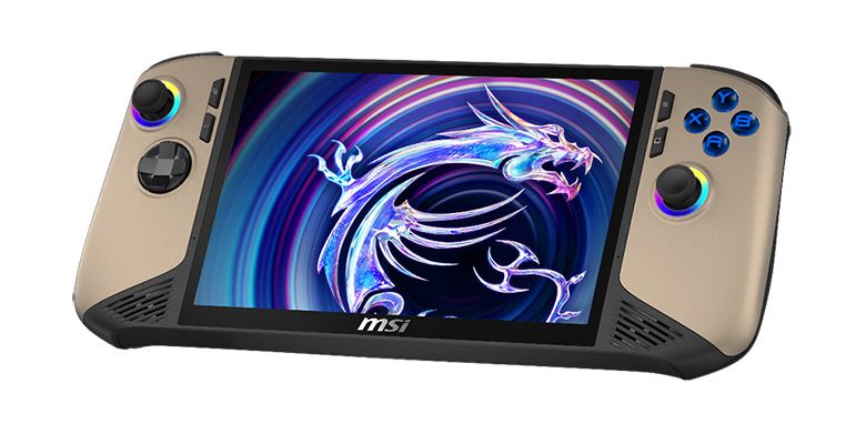 MSI Claw 8 AI+ front shot.