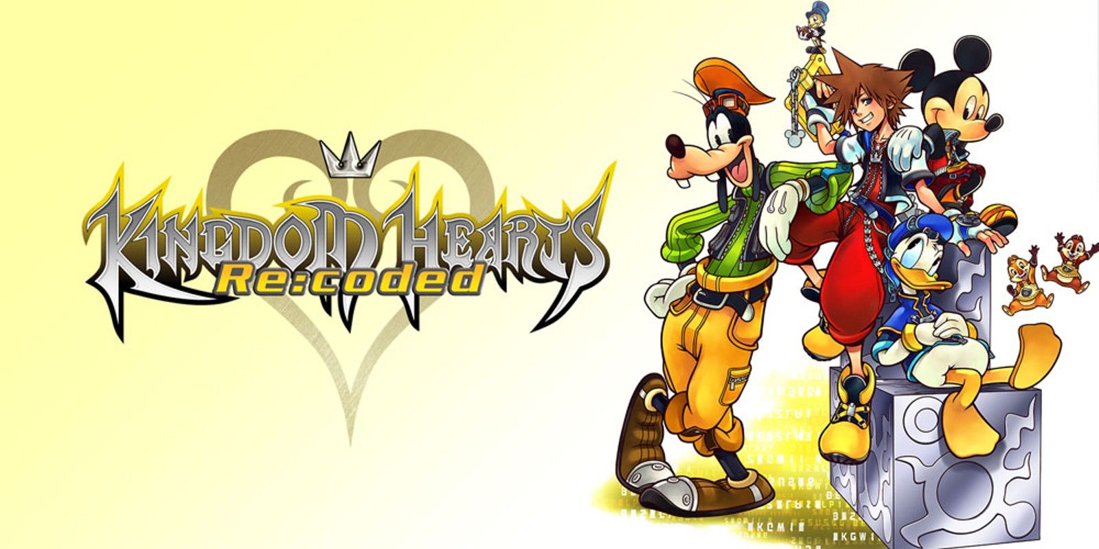 Promotional Art featuring characters from Kingdom Hearts Re:coded.