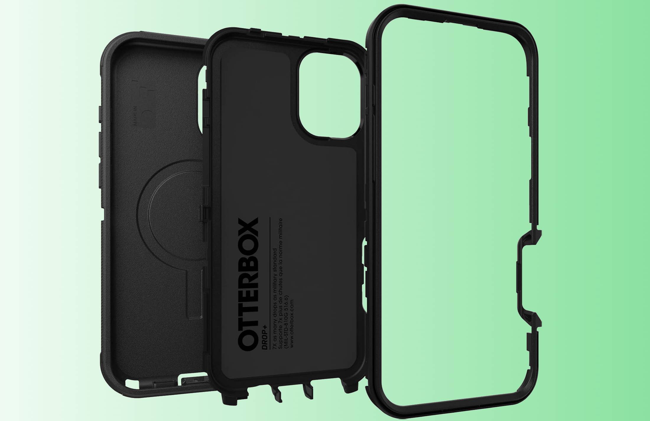 OtterBox React Series MagSafe Per IPhone 16 Plus – Custodia Ultrasottile, Antiurto MIL-STD 810G, Trasparente Con Magneti