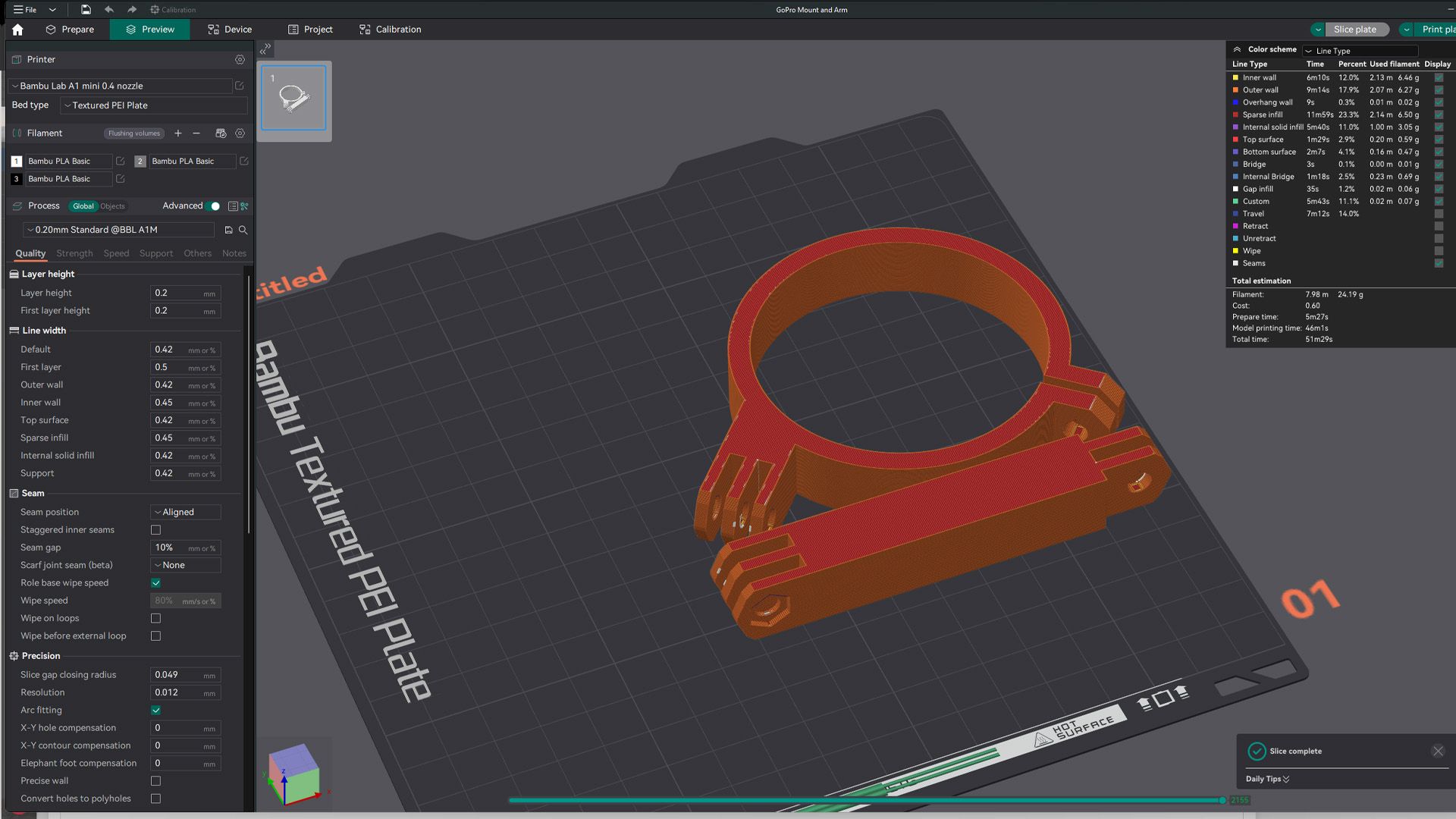 Patrick's 3D Printable GoPro Spindle Mount for a CNC