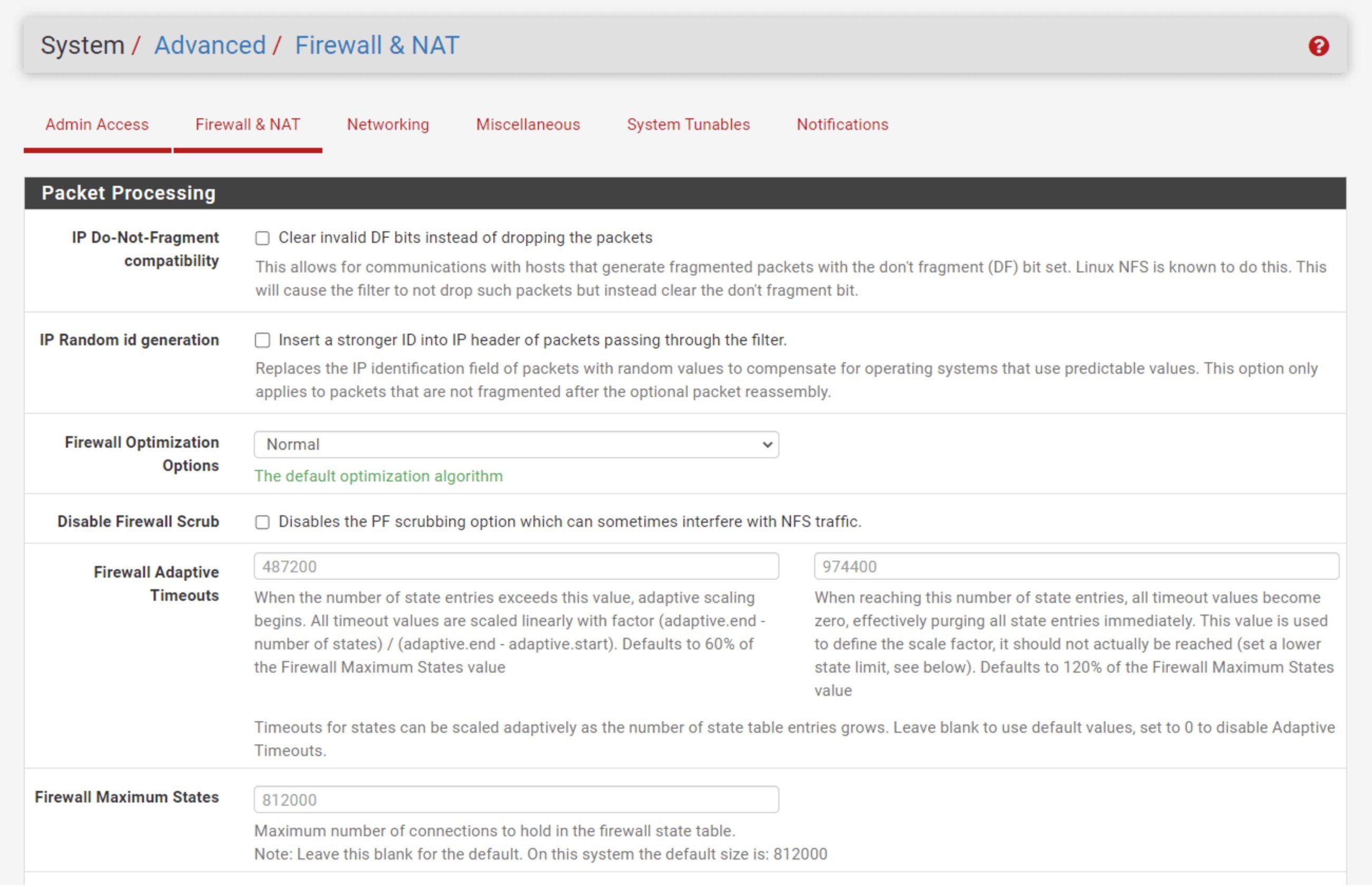 pfSense's UI exposes most settings to users.