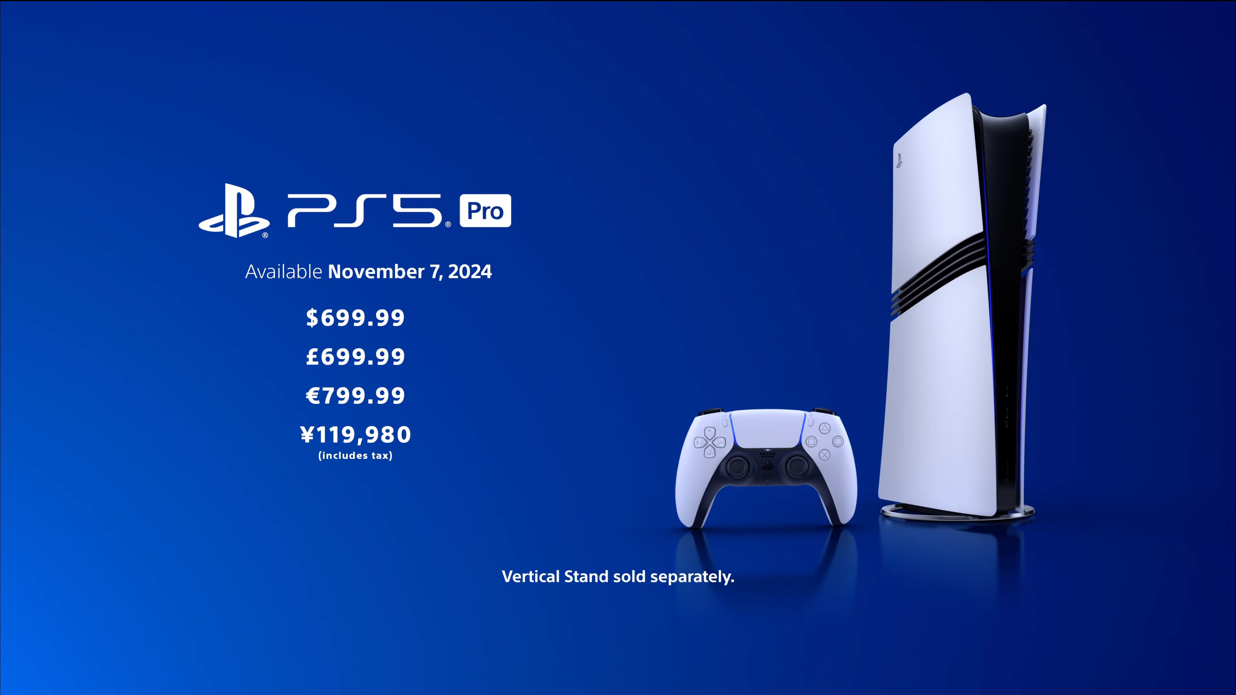 PlayStation 5 Pro pricing information.