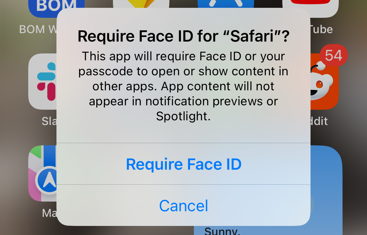 You can lock Safari behind Face ID but there's no option for hiding the app.