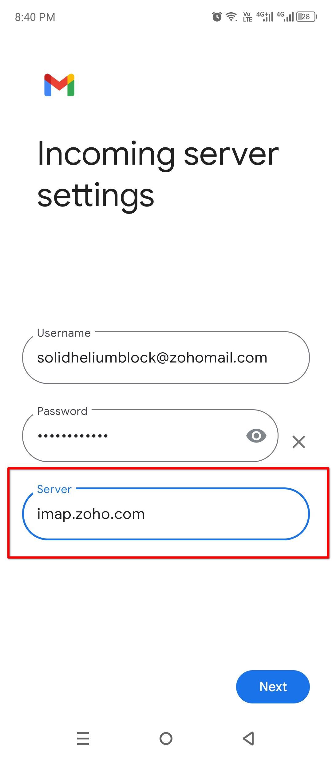 Adding IMAP settings.