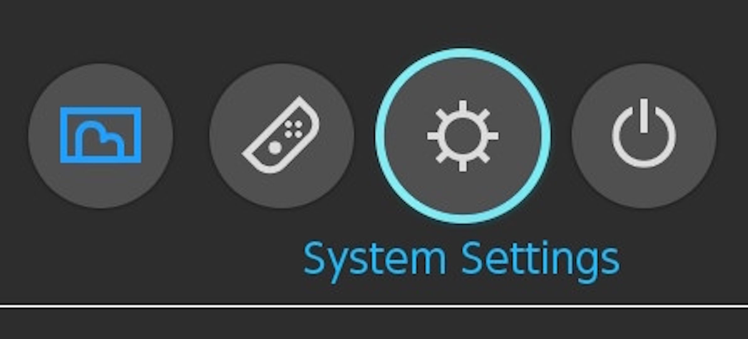 System Settings on the Nintendo Switch home screen.