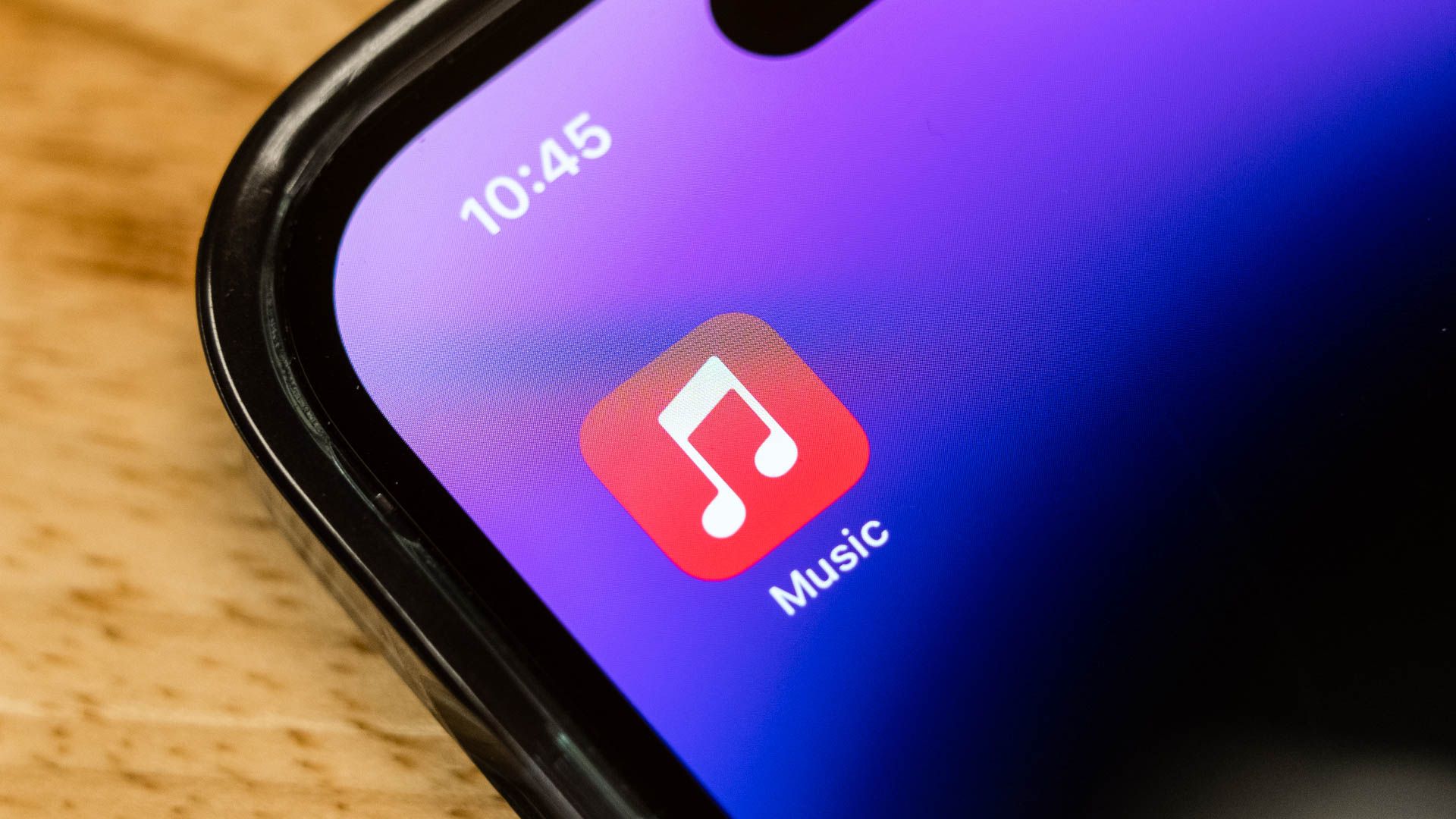 The Apple Music app seen on an iPhone.