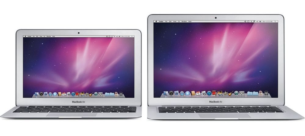 11-inch and 13-inch MacBook Air.