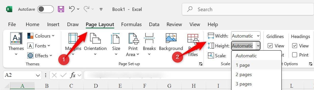 Scaling the data to fit on a specific number of pages.