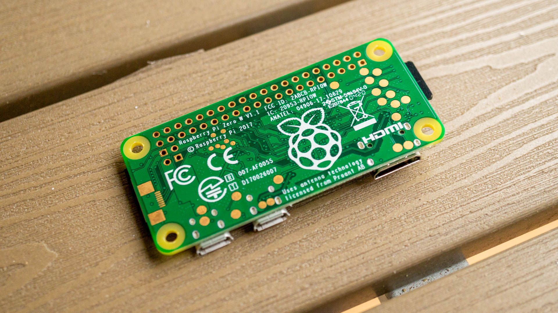 Raspberry Pi Zero W back.