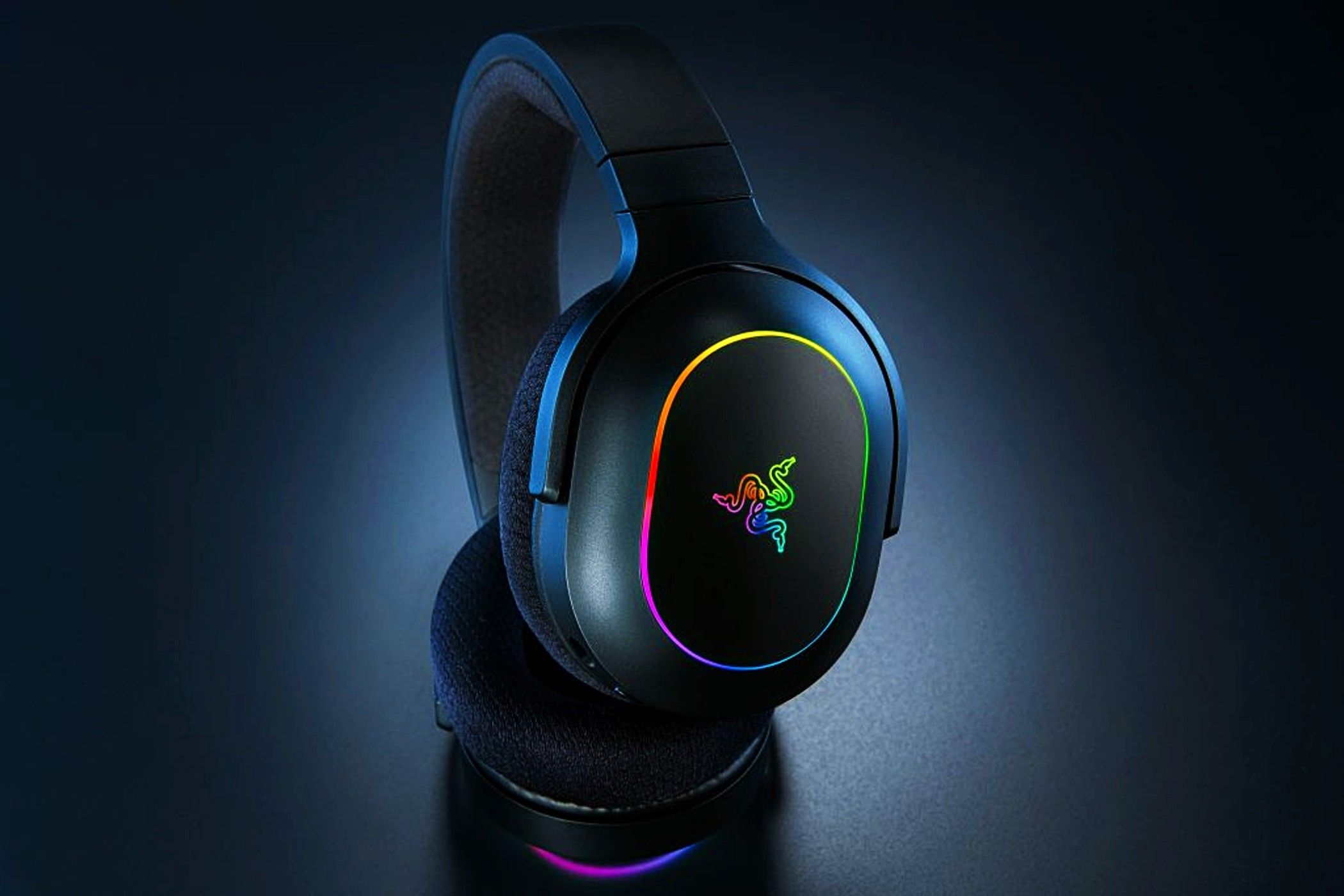 Barracuda-X-Chroma-headset-lit-on-over-black-surface