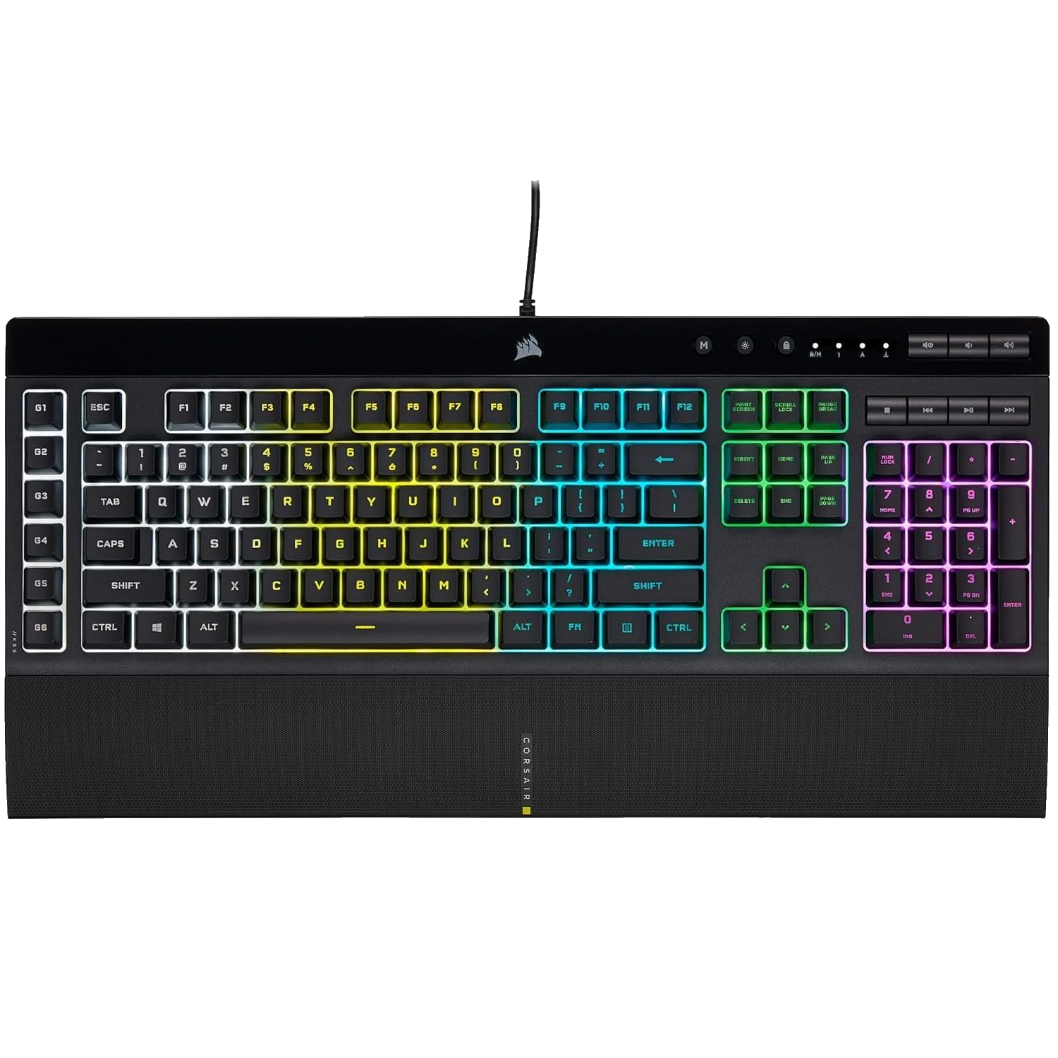 Игровая клавиатура Corsair K55 RGB Pro с полноразмерной раскладкой