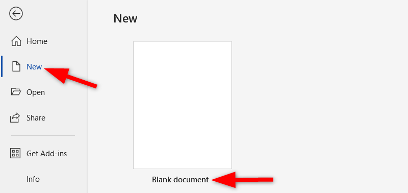 creating new blank document.