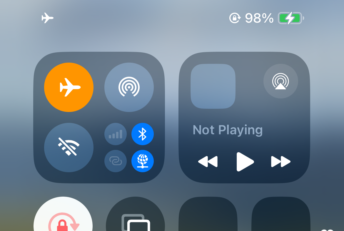 Enable Airplane Mode on an iPhone with iOS 18.