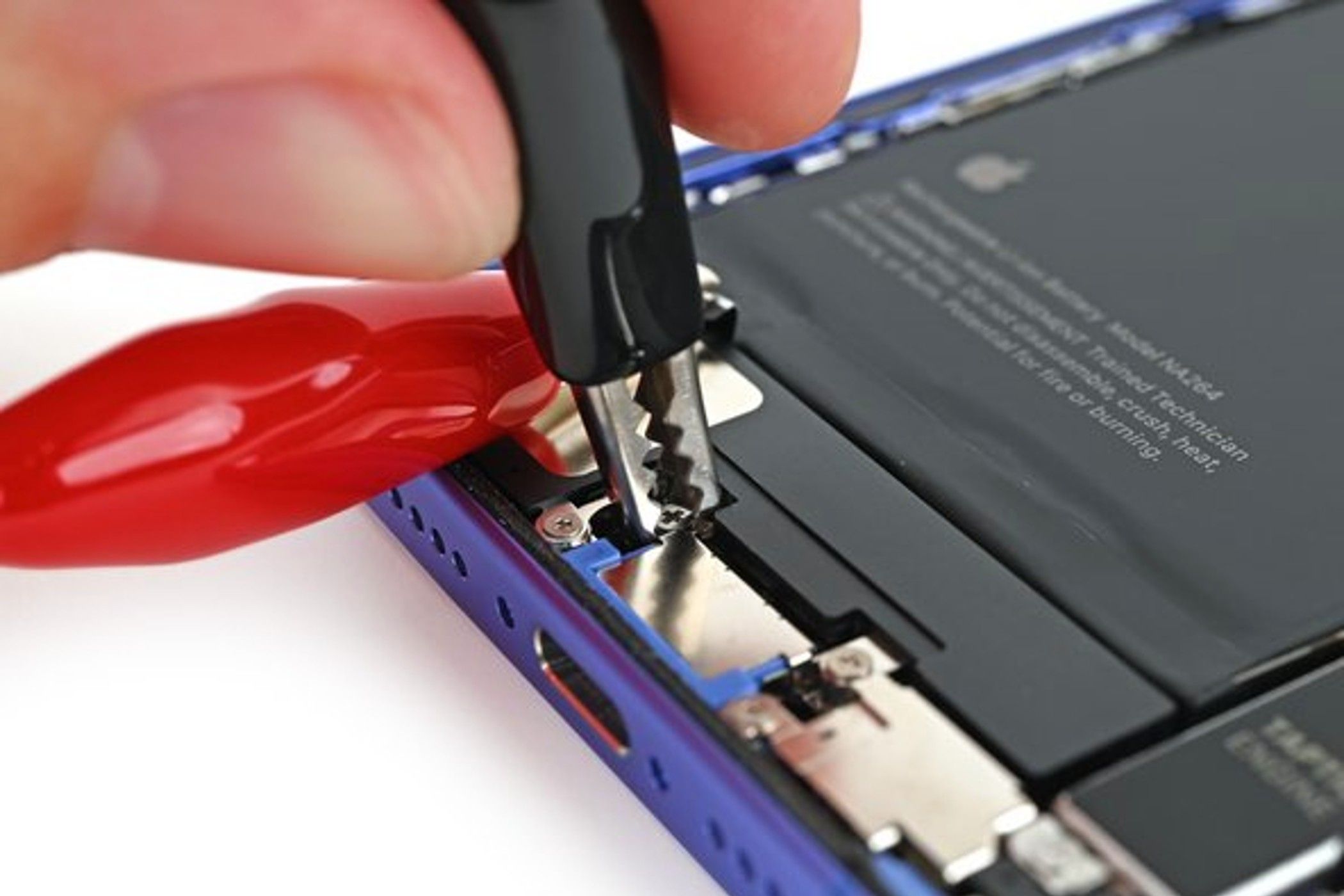 ifixit voltclip in use on a phone