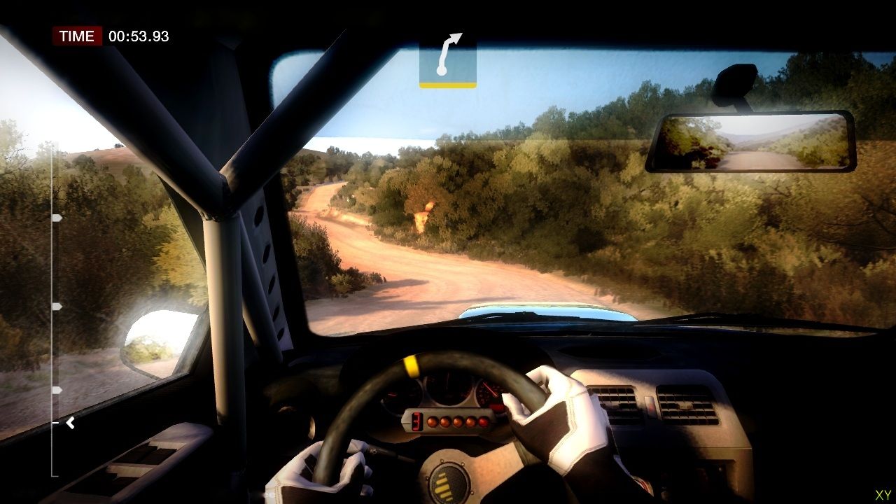 An original screenshot from "Colin McRae's Dirt "racing game.