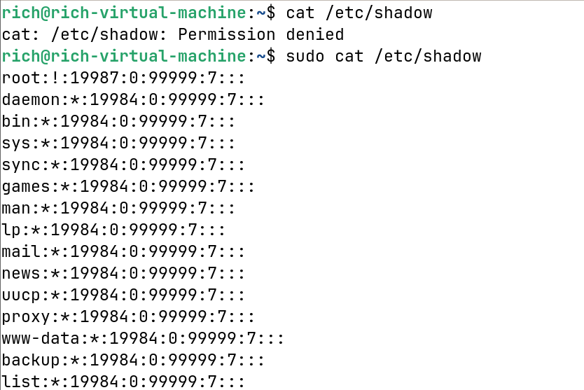 Sudo privileges needed for certain files in Linux.