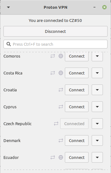Proton VPN Linux app