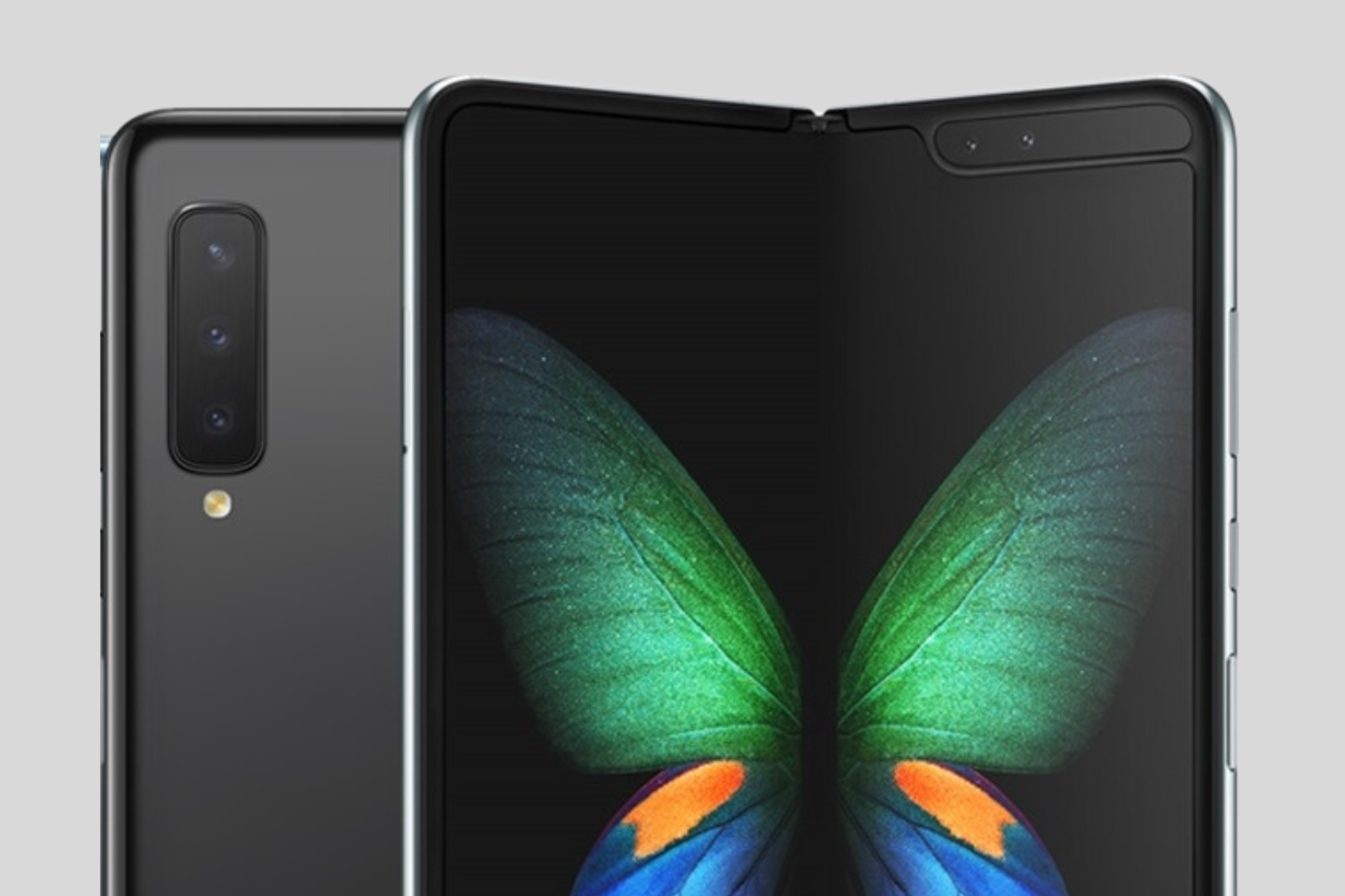 Image of the Galaxy Fold showcasing the side notch.