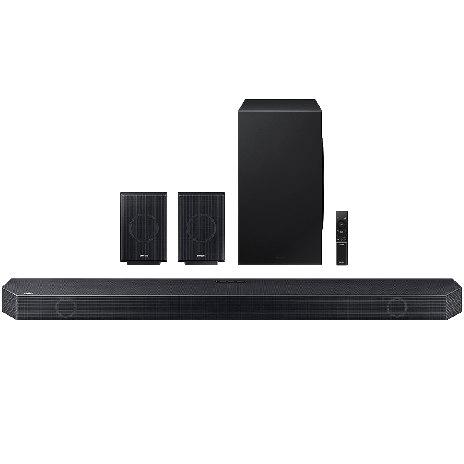 SAMSUNG HW-Q990C soundbar with side firing and up firing speakers