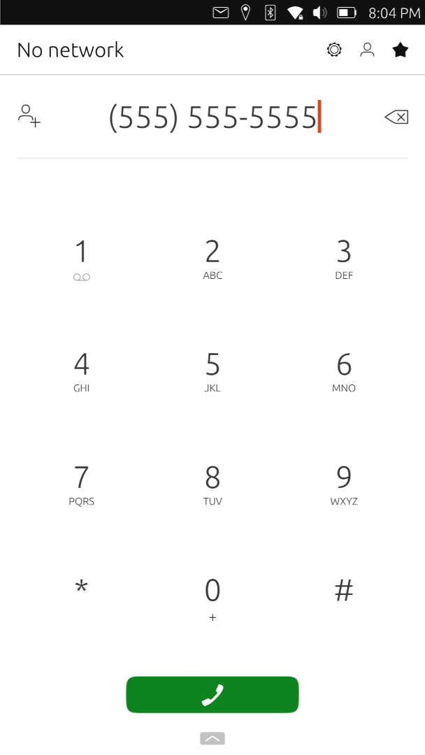 The Ubuntu touch dialer.