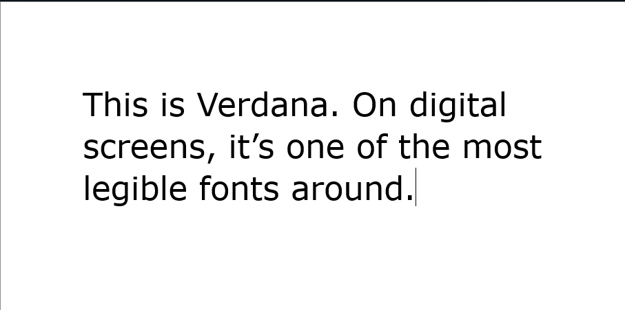 Text written in Verdana font.