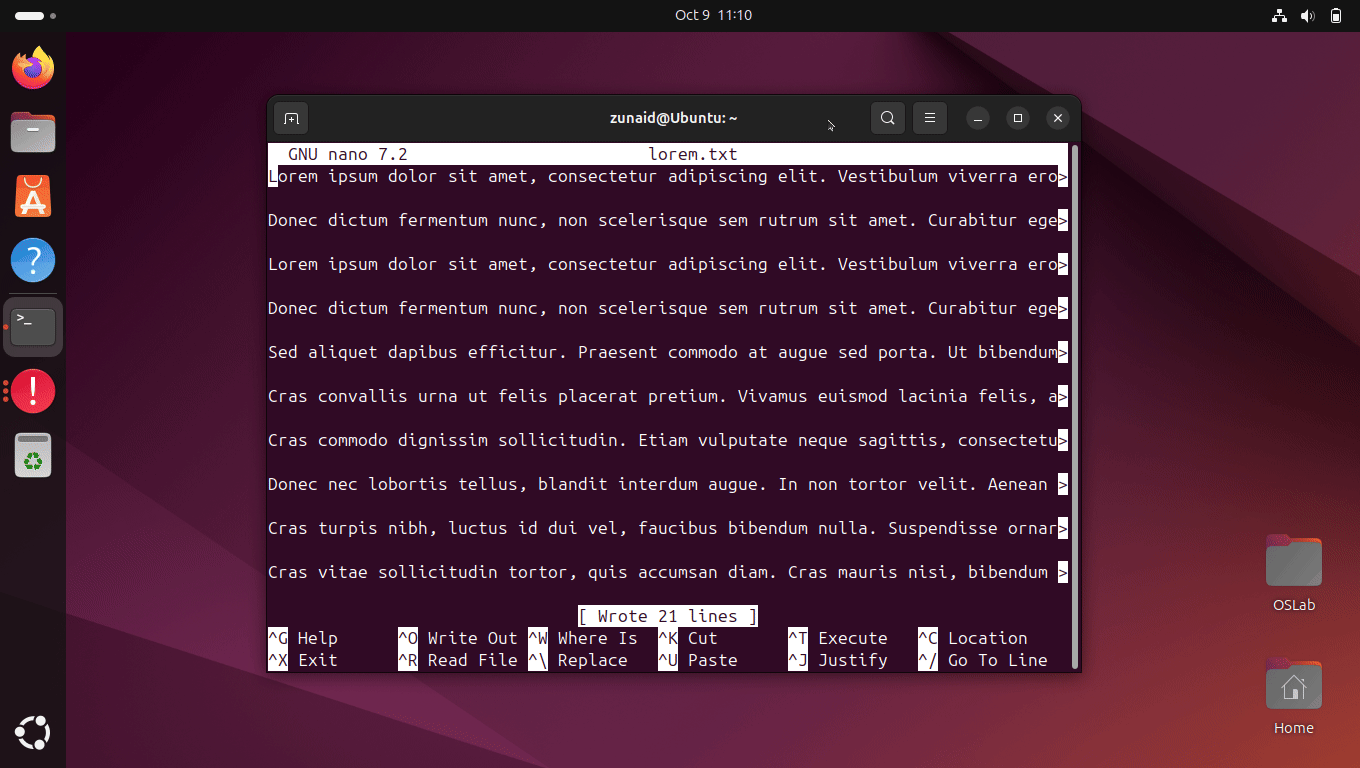 Using the zoom buttons from the terminal menu options to zoom in and out the terminal.